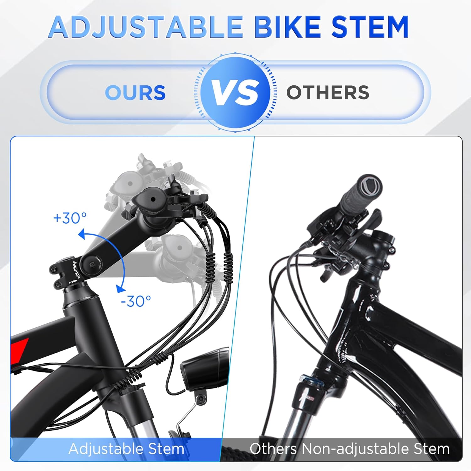 Funhang Electric Bike for Adults, 26'' 1000W Peak Ebike view 3