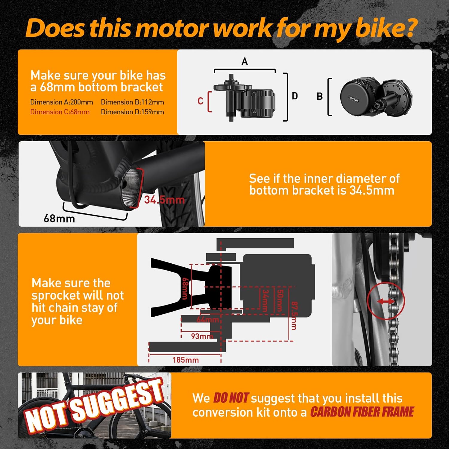 Bafang Electric Bike Conversion Kit – Mid Motor BBS-HD view 4