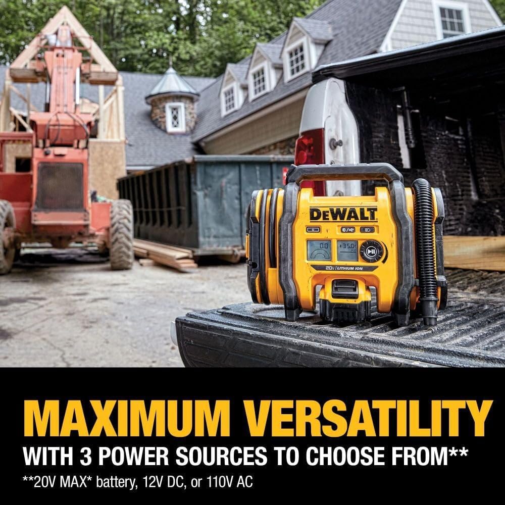 DEWALT Tire Inflator - Portable Air Compressor - 20V MAX view 4