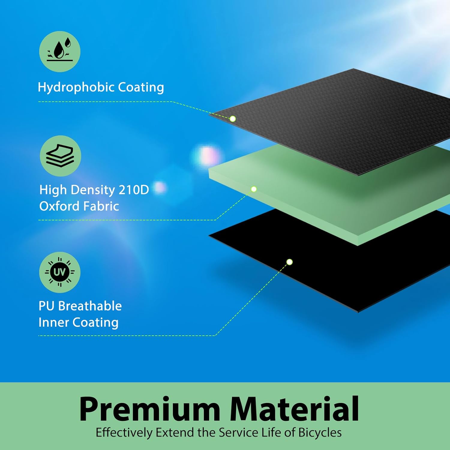 Topcrown Waterproof Bike Cover – XL Size for 1 Bike view 1